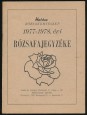 Halász Rózsakertészet 1977-1978. évi rózsafajegyzéke