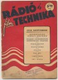 Rádió és Filmtechnika. II. évf. 9. szám, 1949. szeptember