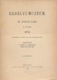 Erdélyi Múzeum VI. évfolyam, 1879. 1-10. szám