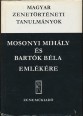 Mosonyi Mihály és Bartók Béla emlékére