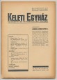 Keleti Egyház. Tudományos és egyházpolitikai folyóirat. III. évfolyam, 7-8. szám, 1936