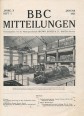 BBC Mitteilungen. Jahrg. X., Heft 1. January, 1923