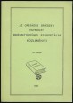 Az Országos Erdészeti Egyesület Erdészettörténeti Szakosztályának Közleményei XV. szám, 1987