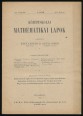 Középiskolai Mathematikai Lapok XXI. évfolyam 9. szám, 1914. április