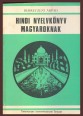 Hindi nyelvkönyv magyaroknak