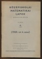 Középiskolai Matematikai Lapok (fizika rovattal bővítve) 1968. évi 4. sz.
