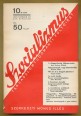 Szocializmus. Társadalomtudományi folyóirat. XXV. évfolyam, 10. szám. 1935. október