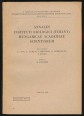 A Magyar Tudományos Akadémia Tihanyi Biológiai Kutatóintézetének Évkönyve 1952. Vol. XXI. Annales Instituti Biologici (Tihany) Hungaricae Acaemiae Scientiarum