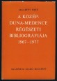 A Közép-Duna-medence régészeti bibliográfiája 1967-1977