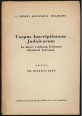 A Vatikán kiadásában megjelent Corpus Inscriptionum Judaicarum. Az ókori zsidóság feliratos történeti forrásai