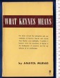 What Keynes Means. A Critical Clarification of the Economic Theories of John Maynard Keynes