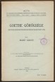 Goethe öröksége (Ein Zeitgenosse und Bürger zweier dicterwelten)