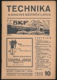 Technika. A magyar mérnök lapja. 23. évfolyam 10. szám, 1942.
