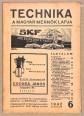 Technika. A magyar mérnök lapja. 23. évfolyam 6. szám, 1942.