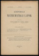 Középiskolai Mathematikai Lapok XXI. évfolyam 2. szám, 1913. október
