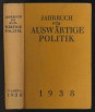 Jahrbuch für auswärtige Politik. IV. Jahrgang. 1938.
