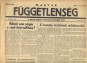 Magyar Függetlenség. A Magyar Nemzeti Forradalmi Bizottmány Lapja I. évf. 3. szám, 1956. október 31., déli kiadás