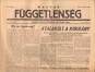 Magyar Függetlenség. I. évf. 6. szám, 1956. november 3., esti kiadás