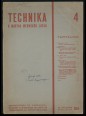 Technika. A magyar mérnök lapja. 15. évfolyam 4. szám, 1934. április hó