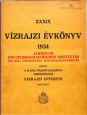 Vízrajzi évkönyv 1934. XXXIX. kötet