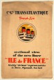 Transatlantique French Line sectional view of the Liner "Ile de France"