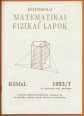 Középiskolai Matematikai és Fizikai Lapok. 43. évfolyam 7. szám, 1993. október