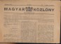 Magyar Közlöny. Hivatalos lap 1945. 20. szám. május 2.